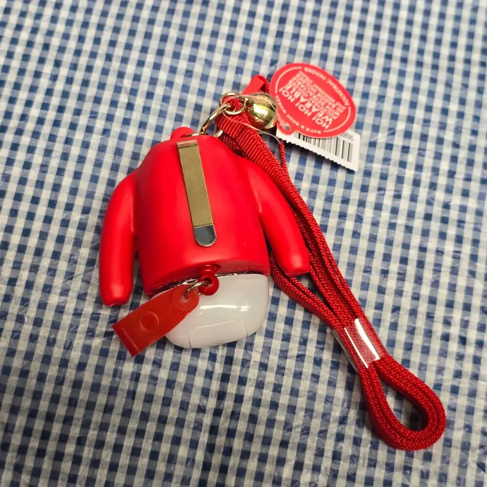BBW Red Ugly Sweater Wearable Pocketbac Holder ID Lanyard & Ho Ho Icicle Refill